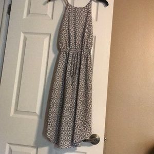 Strappy dress with open back